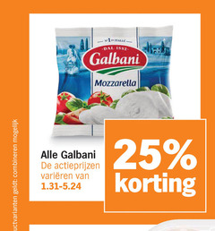  galbani mozzarella 25 productvarianten combineren italia varieeren 