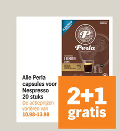  perla koffiecups 1 2 20 aluminium capsules huisblends lungo dark 20x nespresso stuks varieeren compatible 