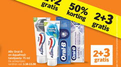  oral-b aquafresh tandpasta 2 3 50 oral b ml varieeren fresh minty 75ml dentaire haleine email cristaux pro expert 3d white luxe dentifrice doux protection productvarianten combineren 