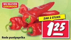  puntpaprika 2 rode zak stuks 