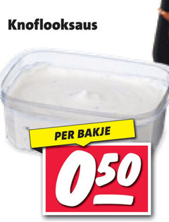  snacksaus knoflooksaus bakje 