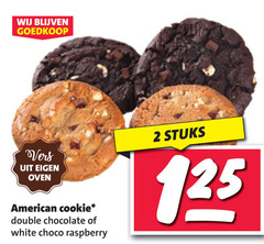 klik op dit plaatje voor een vergroting en voor vergelijkbare aanbiedingen gerelateerd aan
2 vers oven american cookie double chocolate white choco raspberry stuks 2 vers oven american cookie double chocolate white choco raspberry stuks