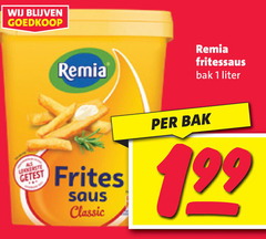  remia fritessaus 1 all getest frites saus classic bak liter 