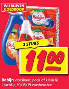  robijn wasmiddel 2 10 rob stuks vloeibaar klein 20 15 19 wasbeurten 
