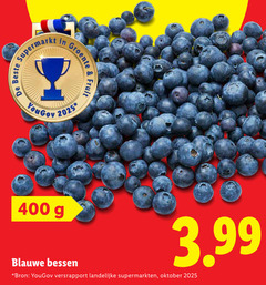 blauwe bessen 400 groente fruit 3.99 versrapport landelijke supermarkten oktober 