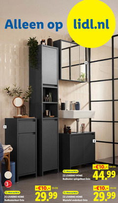  1 2 3 lidl.nl jaar livarno home badkamerkast oslo badkamer spiegelkast wastafel onderkast 