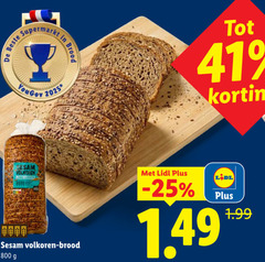  brood sesam volkoren lang 