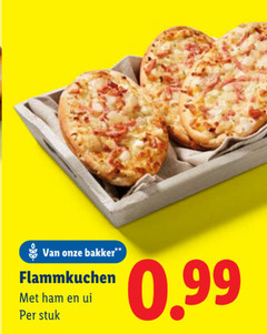  diepvriespizza bakker flammkuchen ham ui stuk 