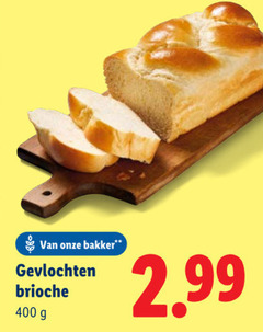  400 bakker gevlochten brioche 