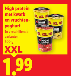  kwark vruchtenyoghurt 500 high protein vruchten yoghurt xxl proteine 