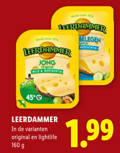  leerdammer kaasplakken 45 160 belegen nootachtig jong original mild lightlife 