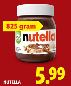  825 nutella 5.99 