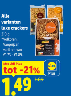  crackers 210 luxe volkoren varieeren 