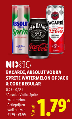  mixdrank 5 250 absolu vodka bacardi daniel cola jack sprite watermelon old perfectly mixer rum coca nix18 absolut coke regular 33 varieeren 