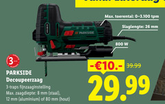  3 8 12 26 80 toerental tpm slaglengte mm iii parkside jaar decoupeerzaag traps zaagdiepte staal aluminium hout 