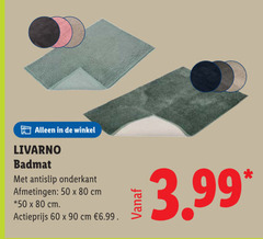  50 60 80 90 livarno badmat antislip cm actieprijs 3.99 