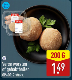  gehaktballen verse worst 2 200 worsten stuks 