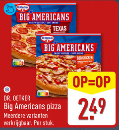  dr oetker diepvriespizza dr.oetker nutri score big americans crispy outside soft inside texas topped with pepperoni pizza meerdere stuk bbq chicken breast and cheese 