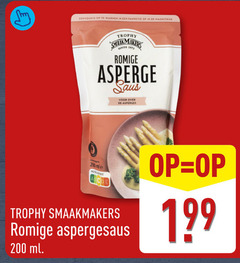  saus 200 warmen pannetje magnetron trophy smaakmakers romige asperge asperges aspergesaus ml 