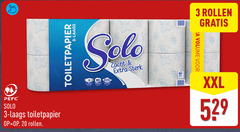  solo toiletpapier 3 20 24 200 rollen vellen zacht volume xxl 
