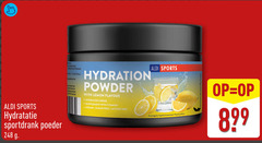  2 10 sports hydratatie sportdrank poeder hydration powder with lemon flavour drink vitamins sugar free lactose serveersuggestie 