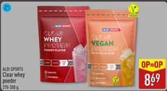  sportvoeding sports clear whey poeder 270-300 protein cherry flavor before after sugar free high ice tea peach lactose 