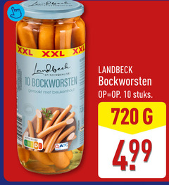  knakworsten 10 720 handwerk spitzenqualitat xxl xx bockworsten gerookt beukenhout nutri score hap stuks 