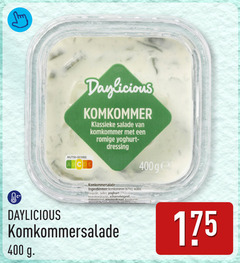  salade 5 400 nutri score komkommer klassieke romige yoghurt dressing ge komkommersalade water suiker kruiden 