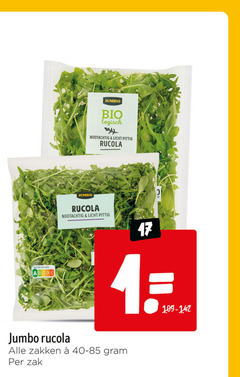  1 17 jumbo bio logisch nootachtig licht pittig rucola nutri score zakken zak 