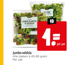  18 nutri score jumbo veldsla nootachtig melange jonge bladsla zacht mild zakken zak 