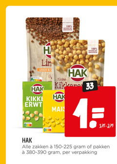  hak bonen 1 33 100 natuurlijke ingredienten nutri score kleine kikker erwt mais zakken pakken 