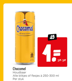  chocomel chocolademelk 1 11 45 100 250 enige ml houdbaar blikjes stuk 