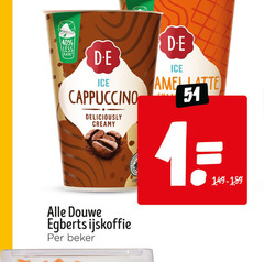  douwe egberts ijskoffie 1 40 less plastic d.e ice cappuccino creamy beker latte 