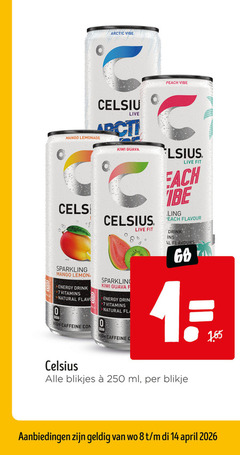  1 7 8 14 15 250 arctic vibe peach live mango lemonade sparkling lemon sugar energy drink vitamins natural flavo high caffeine kiwi guava celsius fit bolsius each flavour flavours blikjes ml blikje 