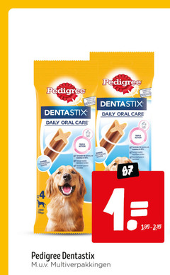  80 pedigree dierenarts daily oral care dentastix triple action toegevoegde suikers vorming tandsteen reinigt tanden bevordert gezond tandvlees large 