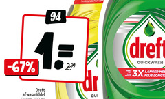  dreft afwasmiddel 1 3x dr qui quickwash langer longtemps 