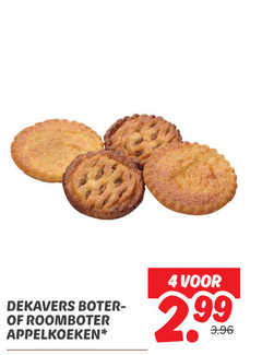 koeken 4 dekavers boter roomboter appelkoeken 