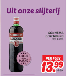  sonnema berenburg 1 slijterij fles liter likeur maand 