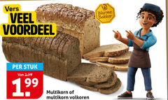  brood vers voordeel stuk multikorn volkoren warme bakker 