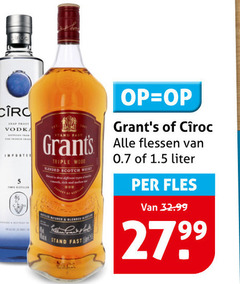  ciroc whisky wodka 5 frost vodka flessen triple wood blended scotch stand fast liter fles 
