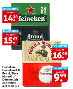  heineken 0.0 birra moretti dommelsch brand krat bier 24 25 30 kratten ricetta anno 