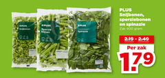  snijbonen sperziebonen spinazie 400 555 sperzie bonen gewassen zak 