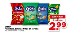  croky chips 2 2006 patatas ketchup bolognese paprika tortilla zakken flatchips 