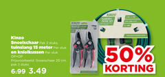  kinzo kniekussen snoeischaar tuinslang 2 5 15 20 50 pak stuks meter stuk knielkussen cm stainless high quality reliable tool garden ca. 1 bar tools 