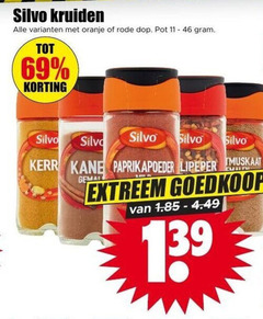  silvo kruiden 11 46 69 oranje rode dop pot paprikapoeder muskaat extreem 