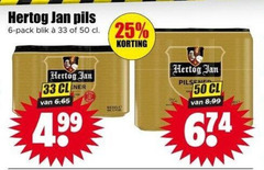  hertog jan blikjes bier 6 25 33 50 pils pack blik 65 4 99 