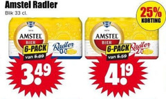  amstel radler bier 4 6 19 25 33 1870 blik 0.0 pack 2.0 