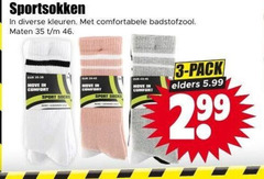  sportsokken 3 35 46 kleuren badstofzool maten eur move comfort sport socks valdispert pack elders 5.99 