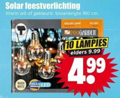  feestverlichting 10 50 180 solar warm wit gekleurd snoerlengte cm white led lamp lampjes elders 