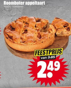  appeltaart 6 8 roomboter personen feestprijs 